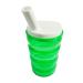 FabaCare drinking cup with two lids grooved cup sippy cup Easy To Clean special seal green
