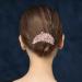 Peacock Hair Combs - 2 PCS Pearl Rhinestone Hairpins for Bridal Wedding - Crystal Hair Accessories in Silver & Mixed Colors - Buy Online on GoSupps.com
