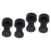 FELTECHELECTR 4 Pcs Bathroom Towel Hook Towel Hooks for Wall Bathroom Hooks Coat Hooks Hat Hanger Door Brass Black