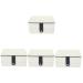 Zerodeko 4pcs Multi-layer Jewelry Box Portable Jewelry Case Travel Handbag Storage Travel Ring Horse Mirror Jewelry Boxes Jewelry Organizer Portable Miss Large Trinket Box Pu Leather White 16.5X11.5X8.2CMx4pcs Whitex4pcs