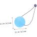 Buy Healvian 5.3cm Blue Handle Exercise Ball - Hand & Wrist Strengthening Device for Fitness Stress Relief & Grip Training - Buy Online on GoSupps.com