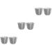 Zerodeko 6 Pcs Octagonal Cake Mold Paper Cups Roasting Pan DIY Cupcake Mold DIY Baking Mold Muffin Candy 7.5x7.5x6.5cmx3pcs Silverx3pcs