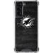 Skinit Clear Phone Case Compatible with Samsung Galaxy S21 5G - Officially Licensed NFL Miami Dolphins Black & White Design