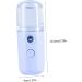 BIUDECO 1pc Portable Humidifier Plastic Humidifier Face Mist Sprayer Creative Humidifier Beauty Tool Skin Moistener Beauty Sprayer Spray Humidifier Women Humidifier Face Humidifier 14.5X4CM Blue - Buy Online on GoSupps.com