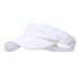 ANDICEQY Sport Sun Visor Hats Adjustable Empty Top Baseball Cap Cotton Ball Caps for Women and Men White