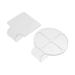STOBOK 2pcs Nail Art Palette Clear Makeup Nail Hand Bag Making Handles Foundation Mixing Nail File Electric Hand Makeup Mixing Professional Makeup Acrylic Set White Stainless Steel