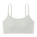 Women's Scoop Neck Adjustable Strap Bras Khaki XL