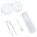 HEITIGN Cute Cartoon Heart Contact Lens Case 5-in-1 Travel Kit with Mirror & Tools - Perfect for Girls & Women - Buy Online on GoSupps.com