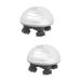 Healvian 2 sets head massager tool scalp massage brush care brush ABS white