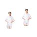 FRCOLOR Men's Hair Dyeing Clothing Actually Easy Clean Stylist Coat Cover While Vests Running Vest Men's Hair Dye Short Sleeve Woman Hair Dyeing Clothing Zip Jacket