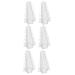 SUPVOX 6 pcs Vegetables Stencil Clear Growing Garden Tools Heart-Shaped Cube Gardening Growth Heart