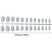 dijiusidy 24 Pieces Solid Small Round Head Press on Nails Removable Wearable French Style DIY Exquisite Unique Acrylic Nail Type22 - Buy Online on GoSupps.com