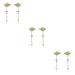 FRCOLOR 3 Pairs Tassel Hair Clip Wedding Hair Clip Hanfu Headdress Accessories Ancient Style Hairpin Chinese Style Hair Clips Decorative Hair Clips Japanese Crystal Jade Geisha Pearl Bride