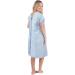 Abiha Labor and Delivery Nursing Nightgown - Blue, S-M - Buy Online on GoSupps.com