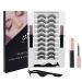 10 Pairs  Magnetic Eyelashes and Eyeliner Kit  Reusable Magnetic Lashes with Eyeliner and Tweezers  3D Natural Look False Eyelashes  No Glue Needed (10pairs)