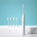 X-2 Sonic Electric Toothbrush (White) with 4 Brush Heads | Ultra Sonic Motor, 6 Modes, Smart Timer | Long Lasting Charge for Adults and Kids - Buy Online on GoSupps.com