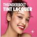 COLORGRAM Thunderbolt Tint Lacquer 02 Heart Tok with Argan Oil - High Pigment Long Lasting Lip Stain - Hydrating K Beauty Makeup - Buy Online on GoSupps.com