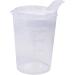 Medi-Inn 250ml Beak Cup Set - 5 Lower Parts & 10 Lids (12x10mm & 4x4mm) | Transparent | International Shipping - Buy Online on GoSupps.com