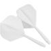 Patikil Integrated Dart Shaft & Flight - Lightweight Plastic, White Color - Buy Online on GoSupps.com