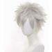 YEESHEDO Unisex Short Bob Anime Cosplay Wigs Full Natural Layer Straight Fluffy Hair Costume Party Fancy Dress Wig for Women Men Boy Girls (Silver Gray) - Buy Online on GoSupps.com