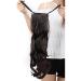 Buy Sego Dark Brown Wavy Ponytail Clip-In Extension - 18 (45cm) - 90g Real Hair Braid Hair Piece for International Shipping - Buy Online on GoSupps.com