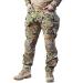 IDOGEAR G3 Combat Pants Multicam Trousers with Knee Pads for Men Tactical Pant Mulitple Pocket Hook-and-Loop Adjuster Multi-camo Large