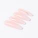 Handcess Coffin Shiny Artificial Nails - Long Ballerina Press Nails in Pink Gradient with Flames | 24 Full Cover Acrylic Nails for Women & Girls - Buy Online on GoSupps.com