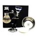 Shaving Set for Men | Silver Tip Badger Shaving Brush - 5 Edge Razor - Shaving Stand - Shaving Soap and Bowl