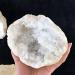 Natural raw Gemstone Rock Agate Cluster White Rough Quartz Crystal geode 1pc Chakra Reiki Balancing - Buy Online on GoSupps.com