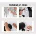 HappyGo 60 Inch Parabolic Umbrella Front Diffuser Cover - Black/Silver Reflective Lighting Umbrella Soft Light Cloth - Buy Online on GoSupps.com