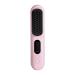 Wireless Hair Straightener Brush Fast Heated Straightener Brush Negative Ions Hair Curler Portable Heating Comb Easy Install -Pink