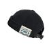 Clakllie Retro Brimless Hat Rolled Cuff Harbour Hats Vintage Docker Cap Washed Cotton Beanie Watch Cap Skullcap Sailor Hats Black-ct36