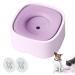 Qianyou dog bowl water bowl dog water bowl dog without drooling drinking dog anti -slabber anti -creep cock cat travel apple feeding dog for pet dogs and cats purple & 1200ml 1200ml purple