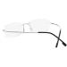 Super Light Titanium Rimless Reading Glasses for Men & Women - Silver & Pink +1.50 | Stylish & Comfortable Reading Aid - Buy Online on GoSupps.com