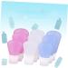 Housoutil 2pcs Shampoo Disposable Containers Silicone Press Bottle Empty Bottle Travel Filling Bluex2pcs Size 1x2pcs - Buy Online on GoSupps.com
