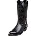 Laredo Men's McComb Round Toe Cowboy Boots Western 10.5 X-Wide Black