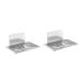 Ciieeo 2pcs Soap Holder Wall Suction Cup Soap Dish Soap Container Lip Gloss Container Vacuum Soap Dish Bathroom Ghee Wicks Soap Dish Holder Soap Rack Drain Rack Sucker
