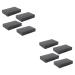 Balacoo Empty Eye Shadow Palettes 8 Pcs Makeup Eyeshadow Eye Shadows Magnetic Empty Eyeshadow Palette up Blush Powder Mirror 4.5X7.2CMx2pcs Black 2x2pcs