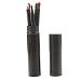 VINTORKY 5pcs Eyeshadow Brush with Case Blackriflecoffee Cosmetic Tools Eyeshadow Brush Kit