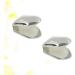 Healifty Gold-Plated Silver Grill Hip Hop Tooth Single Grill Cap - Set of 2 (Silver) - Buy Online on GoSupps.com