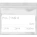 Zipper Pill Pouch Bags - 3 x 2 AM PM Daily Travel Medicine Organizer | Reusable Clear Label - Perfect for Vitamins & Medications (250 Pack - Buy Online on GoSupps.com