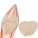 Haofy forefoot insoles Bale cushion for pain relief 2 pairs of high heels pillow suede gel insole anti -slip midfoot cushions for women - beige