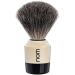 Nom MARTEN Series Shaving Brush - Pure Badger Hair - Black/Cream Plastic - Premium Grooming Tool for Men - Buy Online on GoSupps.com