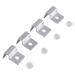 4 Size 4Pcs Stainless Steel Aquarium Fish Tank Glass Cover Support, Stainless Steel Fish Tank Cover Holder Anti-Slip Fish Tank Holders Aquarium Accessories Universal Lid Clips 8mm