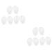 NOLITOY 6 Pairs Pad Heel Grip Liner Forefoot Inserts Cushions Anti-Slip Forefoot Pads Flops Grip Invisible Thong Metatarsal Support Pads Sandal Pad Gel Material Thicken