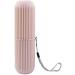 Portable Toothbrush Holder - Travel Case for Toothbrush Toothpaste & Mouthwash - Simple Grey Design - Buy Online on GoSupps.com