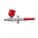 korvre Portable Single Action Airbrush 0.3mm Nozzles Airbrush Pen for Model Cake Nail Car Painting Beauty Inkjet Easy Install -Red
