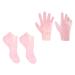 ABOOFAN 2 Sets Hydrating Sock Gloves Cracked Heel Treatment Sock Gel Boat Socks Moisturizing Socks and Gloves Moisturizing Heel Sleeves Silicone Gloves Dry Crack Heel Socks High Heel Spa
