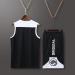 Custom Basketball Jersey Set for Kids & Men - Personalized Name Number & Team Logo - 2-Piece Shirt & Short in Black - Buy Online on GoSupps.com