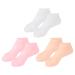 FRCOLOR 3 Pairs Gel Socks Men Stocking Heel Sleeve Women Mens Socks Man Socks Heel Protectors for High Heel Shoes Womens Low Cut Socks Care Foot Socks Miss Nursing Cover Sebs Invisible 16.5x8.5cm As Shown